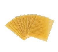 Culnflun 10pcs Abeeswax Foundation Apicoltura Cera telaio di cera 13x9 cm Pure Nature Safe Non per attrarre mobili api Solleasure Candela che produce 140G