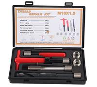 Culnflun 11 pezzi Kit filo in acciaio inossidabile Kit di riparazione della chiave per trapano Twisted Tap Strumento di inserimento M16X1.5