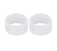 Culnflun 2 Pezzi/Set Racchetta da Tennis Manico della Racchetta Anello in Silicone Anello per Racchetta in Silicone Anello in Gomma Antiscivolo per Racchetta Assorbimento del Sud (Chiara)