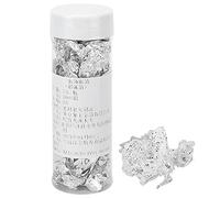 Culnflun 2g Decorative Silver Leaf, Silver Foil Inedible Silver Leaf Flakes for Cooking Cake, Inedible Imitation Silver Foil Papers Foil Bottled Metallic Flakes