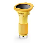 Culnflun 2in Screen Handheld Microscope 2MP 100 to 1000X Zoom Real Time HD Imaging Portable Microscope with 8 LEDs (Orange)