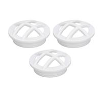 Culnflun 3 Pezzi Inserto per griglia di entrata, G1-1/2 Filo Maschio griglia montata a Parete Fitting Copertura Rotonda di Scarico Design affidabile e Facile da Usare per SP1026