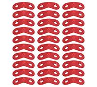 Culnflun 30pcs 2-Hole Rope Buckles Guyline Parachute Cord Tensioners Adjuster for Outdoor Camping Awning Tent