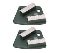 Culnflun 3Pcs Diamond Grinding Shoes Trapezoid Concrete Floor Aggreesive Cutting 2 Long Teeth Green 80#