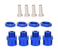 Culnflun 4 pezzi Rc Car da 12 mm a 17 mm Accessori per adattatori di conversione esagonali per ruote con resistenza alla corrosione e non facili da deformare.