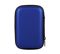 Culnflun 5 colori Mini Storage Borse, Organizzatore di gadget, custodia portatile per il cavo dati auricolare U Data Disk Hot, Cavo di viaggio Double Layers, il tutto in un sacco d (Blu scuro)