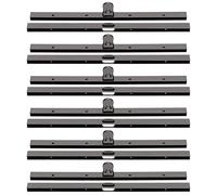 Culnflun 6 pezzi con lucchetto per telaio in metallo per portafoglio, accessori hardware per borsa laterale dritta, materiale in ferro per la realizzazione di borse fai-da-te (gun gray)