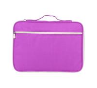 Culnflun A4 borse per documenti, portfolio di viaggio multifunzionale, organizzatore di documenti Caso con cerniera 5 colori, Organizzatore di cartelle del file di taccuini per com (Viola)