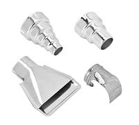 Culnflun Accessori per pistola ad aria calda 4 -parto kit di ugelli strumento industriale professionale per pacchetto retrattile in acciaio inossidabile resistente ad alta temperat
