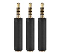 Culnflun Adattatore convertitore CTIA da omtp a cTIA BI BI Direzionale auricolare da 3,5 mm Compatibile con tablet per smartphone Black 3pcs