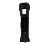 Culnflun Adattatore motion plus per la copertina della custodia del sensore di movimento potenziata con remoto Wii per giochi Wii Plug e giocate ABS in bianco o nero (Nero)