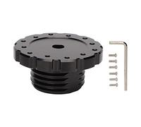 Culnflun Adattatore per volante Sim Racing multi PCD, distanziale volante Sim Racing in alluminio con kit di montaggio per la configurazione di aggiornamento del gioco di cor (Black)