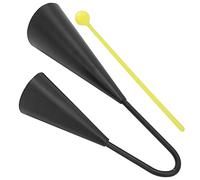 Culnflun Agogo Bell Strumento a percussione binaurale in metallo con mazzuolo da gioco per musica latina Strumento educativo per l'insegnamento musicale delle performance della ban