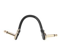 Culnflun Cavo Patch per Chitarra 5,9 Pollici ad Angolo Retto, Cavo Patch per Pedali Effetti Estremità Piatta Riduzione del Rumore per Pedali Effetti, Trasmissione del Segnale ad