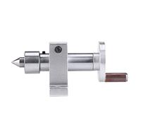 Culnflun Centro girevole con cuscinetto a sfera per mini tornio, centro girevole a doppio cuscinetto con punta regolabile da 30 mm e chiavi, utensile per tornio in metallo per la l