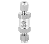 Culnflun Check Valve, Stainless Steel Check Valve Female Thread One Way Valve Water Oil Gas Connection, High Temperature Drag Pressure BSPP Smooth Knob (304 1/4”)