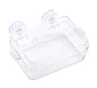 Culnflun Ciotola per cibo per rettili anti-fuga, trasparente, in materiale ABS di alta qualità, ciotola per cibo e acqua per tartarughe, lucertole e anfibi, dimensioni 10 x 3,5 x 6