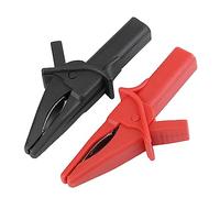 Culnflun Clip di alligatore DSO3064 HT18A, 2 pcs 3,35 pollici Clip del delfino montante Oscilloscopio nero rosso completamente isolato con presa 4 mm e apertura mascella 30 m