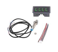Culnflun Contatore di velocità del motore del motore a LED digitale con NPN Hall Interruttore di prossimità sensore 0,56 pollici di visualizzazione verde di precisione ad alta p