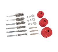 Culnflun Copper Pipe Cleaner Set Stainless Steel Wire 1/2 3/4 1 Inch Tube Cleaning Brush with 1/4 Inch Shank for Power Drill Ideal for Plumbers DIY Enthusiasts