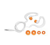 Culnflun Cuffie per nuoto, tappo per auricolare conduttore osseo da 3,5 mm con tappi per le orecchie sostituibili per la navigazione in esecuzione del nuoto IP68 IP68 Design ergono (Arancia bianca)