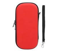 Culnflun Custodia per console di gioco protezione dura eva viaggio di trasporto di viaggio con tasche con cerniera per 3000 accessori per il materiale PU d'acqua 7.9x4.1x1.8in (Rosso)