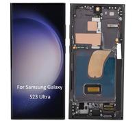 Culnflun Display OLED, per Samsung Galaxy S23 Ultra 5G SM-S918B, Risoluzione 6,8 Pollici 3088x1440px con Impronte Digitali, con Telaio E Kit di Strumenti di Riparazione Tecnica (Argento)