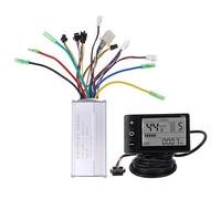 Culnflun Electric Bicycle Controller Kit Brushless Motor Controller with LCD Display Panel for 36V 48V 500W 750W Electric Bike Scooter Aluminum Alloy ABS