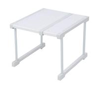 Culnflun Expandable Cabinet Shelf Organizer Sturdy Adjustable Storage Rack for Kitchen Cupboard Under Sink Closet Wardrobe Carbon Steel ABS PP 16.5in x 12.6in (Lunghezza 27-38 cm / 10.6-15in)