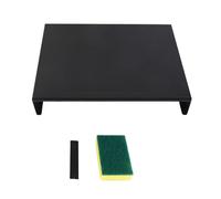 Culnflun Gas Stove Cover Board Black Stainless Steel Stove Top Cover Anti Slip Cooktop Cover Expanding Kitchen Space Electric Stove Stand for Small Kitchen RV Apartment