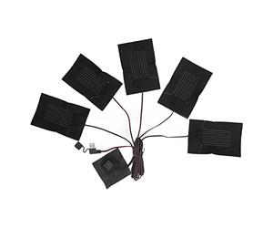 Culnflun Gilet riscaldato USB 5 in 1 Cuscinetto riscaldante elettrico con controllo della temperatura a 3 marce per giacca, cappotto, cintura, guanti, solette, tappetino riscaldant