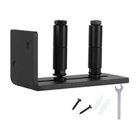 Culnflun Guida al pavimento della porta scorrevole del fienile Guida al rullo di fondo in acciaio carbone kit robusto accessorio hardware montato a parete per porte fienili porte