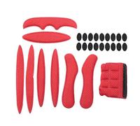 Culnflun Helmet Magic Stick spugna fodera interno protezione cuscino anti -collisione Viscosio pad di viscosa per moto per ciclismo sportivo di sicurezza Black 1 set (Rivestimento di fodera + pattern)
