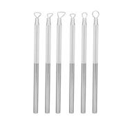 Culnflun Incisione intagliato raschietto, 6 pezzi set in alluminio in lega di argilla ceramica sculping strumento set professionale durevole multi funzionale per artisti scultori