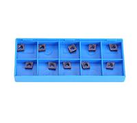 Culnflun Inserti in carburo di CNC, 10 x 6 x 2,38 mm Strumento di svolta del tornio 10pcs CCMT060204 VP15TF TIPS in carburo per elaborazione in acciaio in acciaio Acciaio