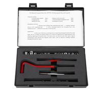 Culnflun Kit di Riparazione del Filo 25pcs, Kit metrico M7X1 Kit di elicola in Acciaio inossibile Drill Drill Filetto Inserisci Strumento di Inserimento del rubine