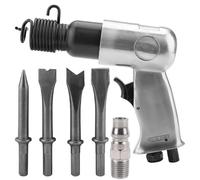 Culnflun Kit martello pneumatico, scalpello pneumatico, martello pneumatico, utensile 150 mm con 4 punte per scalpello, utensili pneumatici, per taglio generale, foratura, rimoz