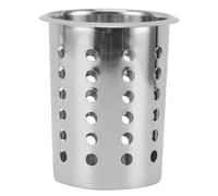 Culnflun Kitchen Utensil Holder Multipurpose Large Capacity Mess Proof 304 Stainless Steel Utensil Holder for Countertop (With Holes)