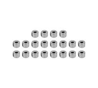 Culnflun Landing Gear Stopper Set Wheel Collar 2.1mm Stainless Steel Durable RC Plane Model Aircraft Parts for Fixed Wing Remote Control Aircraft 20Pcs Silver