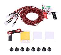 Culnflun Luce lampeggiante RC, kit di illuminazione a LED Kit RC Accessori per l'elicottero per elicotteri per l'elicottero Accessori per la deformazione dell'elicottero ae