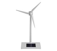 Culnflun Mini mulini a a energia solare, modello a solare fai -da -te Scienza Scienza Desa degli strumenti per la casa decorazione di plastica bianca 14x9x26cm