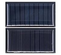 Culnflun Mini Pannelli solari 2pcs 0,25 W 5 V Policstalline Policistalline Silicon celle solari durevoli resistenti alle intemperie per progetti di scienze dell'illuminazione