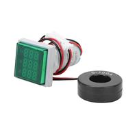 Culnflun Multifunction Digital Meter Square 3-Digit Display AC Voltage Current Hertz Tester (Green)