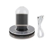Culnflun Nixie Tube Clock WiFi RGB IPS LCD Screen Weather Display 12 24 Hour Electronic Tube Clock with Glass Cover USB Cable for Home Office Desk Decor
