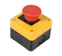 Culnflun Non dall'interruttore 660V 10A Pulsante di emergenza in metallo in plastica robusta con testa di funghi 1 NO + 1 NC DPST per controlli industriali relè di avviame