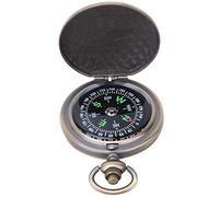 Culnflun Orologio da tasca portatile vintage in lega di zinco con apertura a ribalta, bussola, strumento di navigazione per esterni, per campeggio, escursionismo, viaggi, appassion