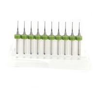 Culnflun PCB Drill Bits, 10PCS Micro Carbide Drill Bit Precision Tungsten Steel CNC SMT Circuit Board Tools Sharp Cutting Margin for PCB SMT CNC Engraving 3.175mm Shank Diameter (0.7mm)