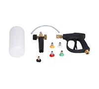 Culnflun Pistola de Espuma Arandela de Agua Agua de Agua Agua de Agua Multifunción Rocinador de Espuma multifunción con 5 boquillas Conjunto de Botella de Espuma M22X1.5 mm para