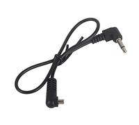 Culnflun Professional Flash Sync Cable 3.5mm Jack Plug to Male PC Sync with Screw Lock for Stable Connection Durable Plastic Black 30cm 11.8 Inch Photography Lighting Accessories