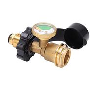 Culnflun Propane Tank Adapter POL US Standard Thread Luminous Pressure Gauge Adapter Gas Tank Converter